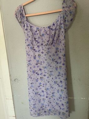 No Boundaries Lilac Floral Sheer Blouse